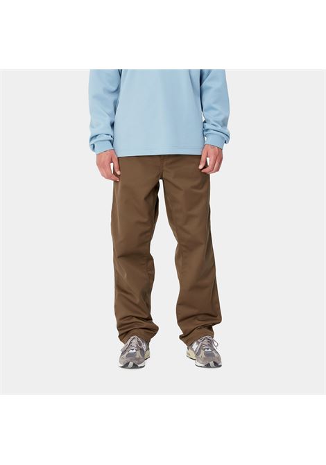 pantaloni simple l32 uomo chocolate in poliestere CARHARTT WIP | I0200752Y.02